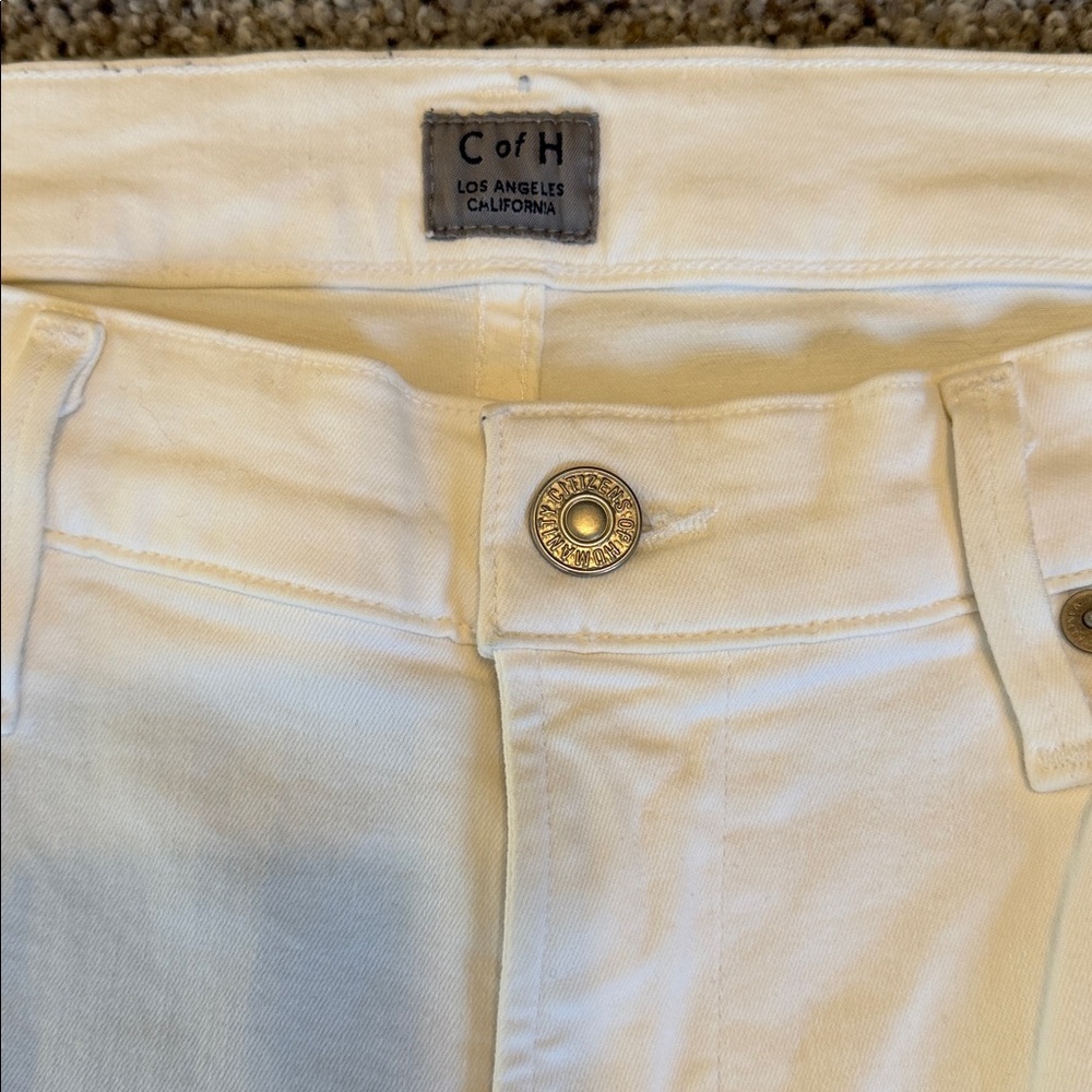 Citizens of Humanity White Rocket Crop High Rise Skinny Jeans, size 29, NWOT - Picture 4 of 9